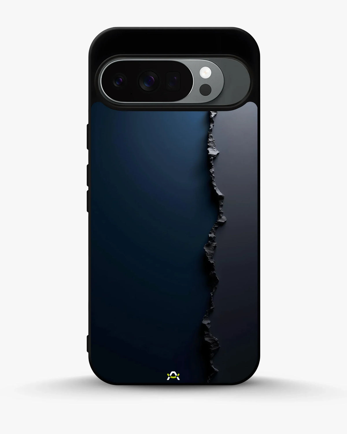 Jagged Line Phone Case - Navy & Charcoal Abstract Print for iPhone, Samsung, Pixel, OnePlus & Vivo