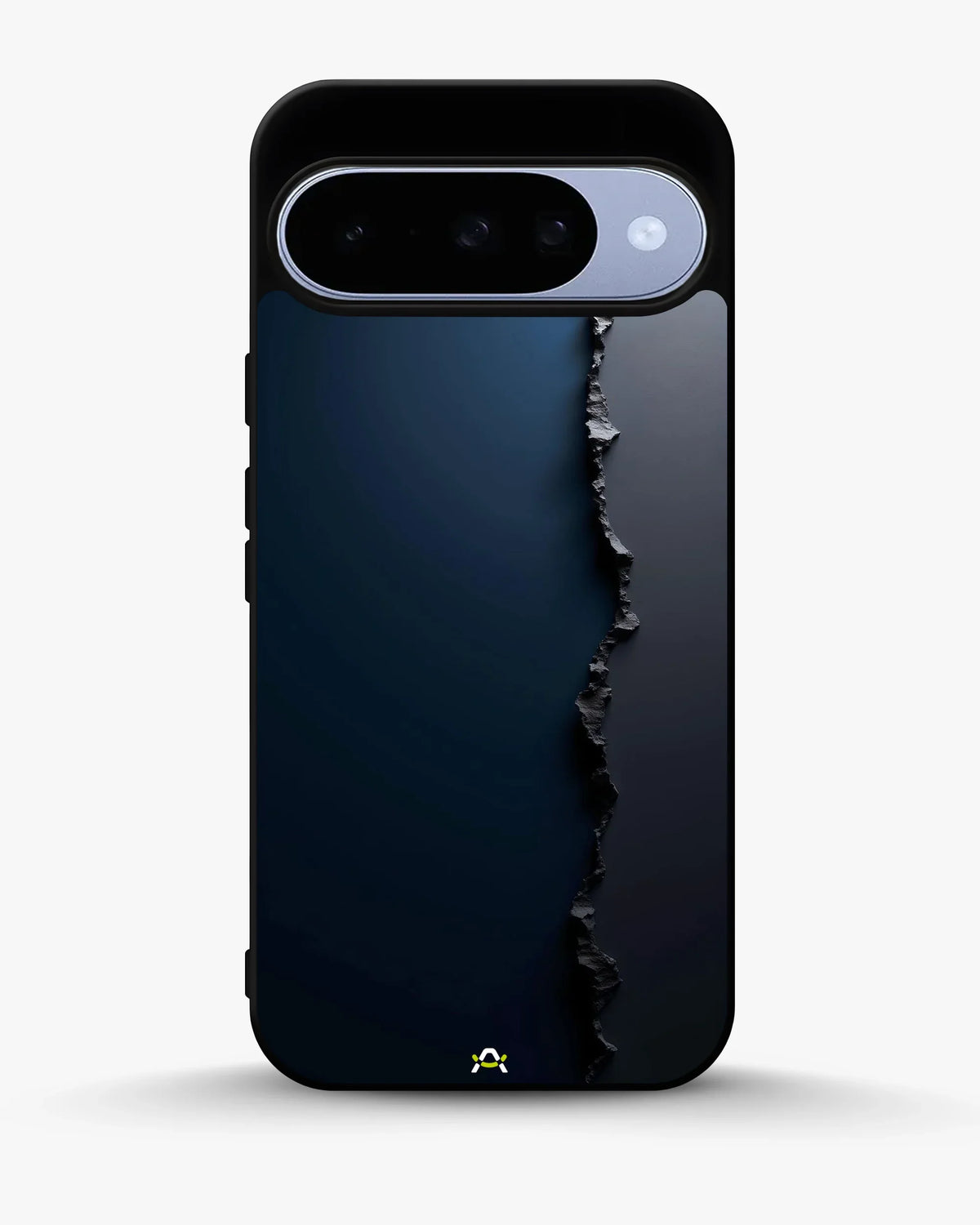 Jagged Line Phone Case - Navy & Charcoal Abstract Print for iPhone, Samsung, Pixel, OnePlus & Vivo