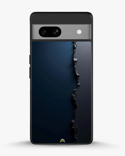 Jagged Line Phone Case - Navy & Charcoal Abstract Print for iPhone, Samsung, Pixel, OnePlus & Vivo