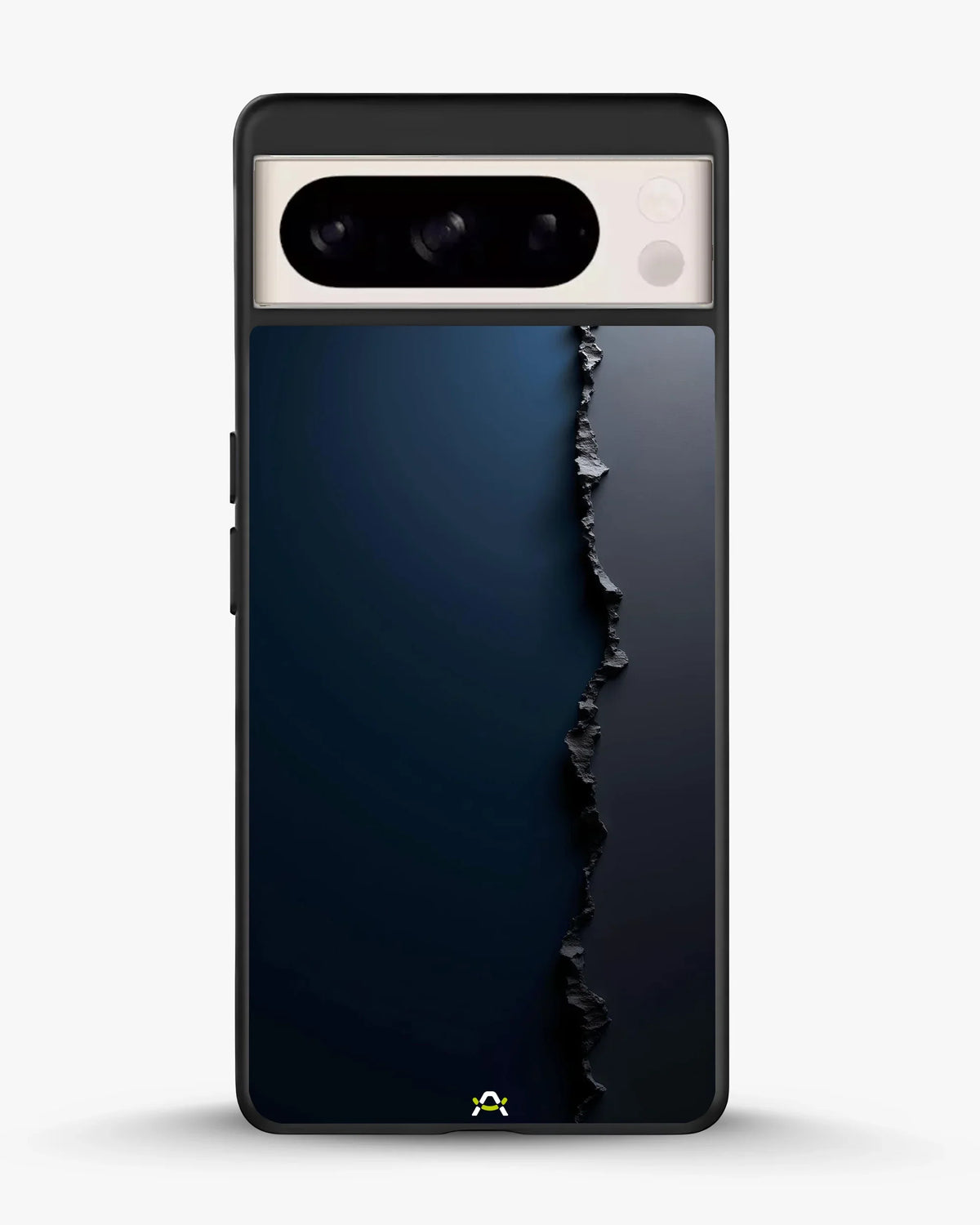 Jagged Line Phone Case - Navy & Charcoal Abstract Print for iPhone, Samsung, Pixel, OnePlus & Vivo