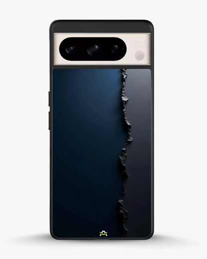 Jagged Line Phone Case - Navy & Charcoal Abstract Print for iPhone, Samsung, Pixel, OnePlus & Vivo