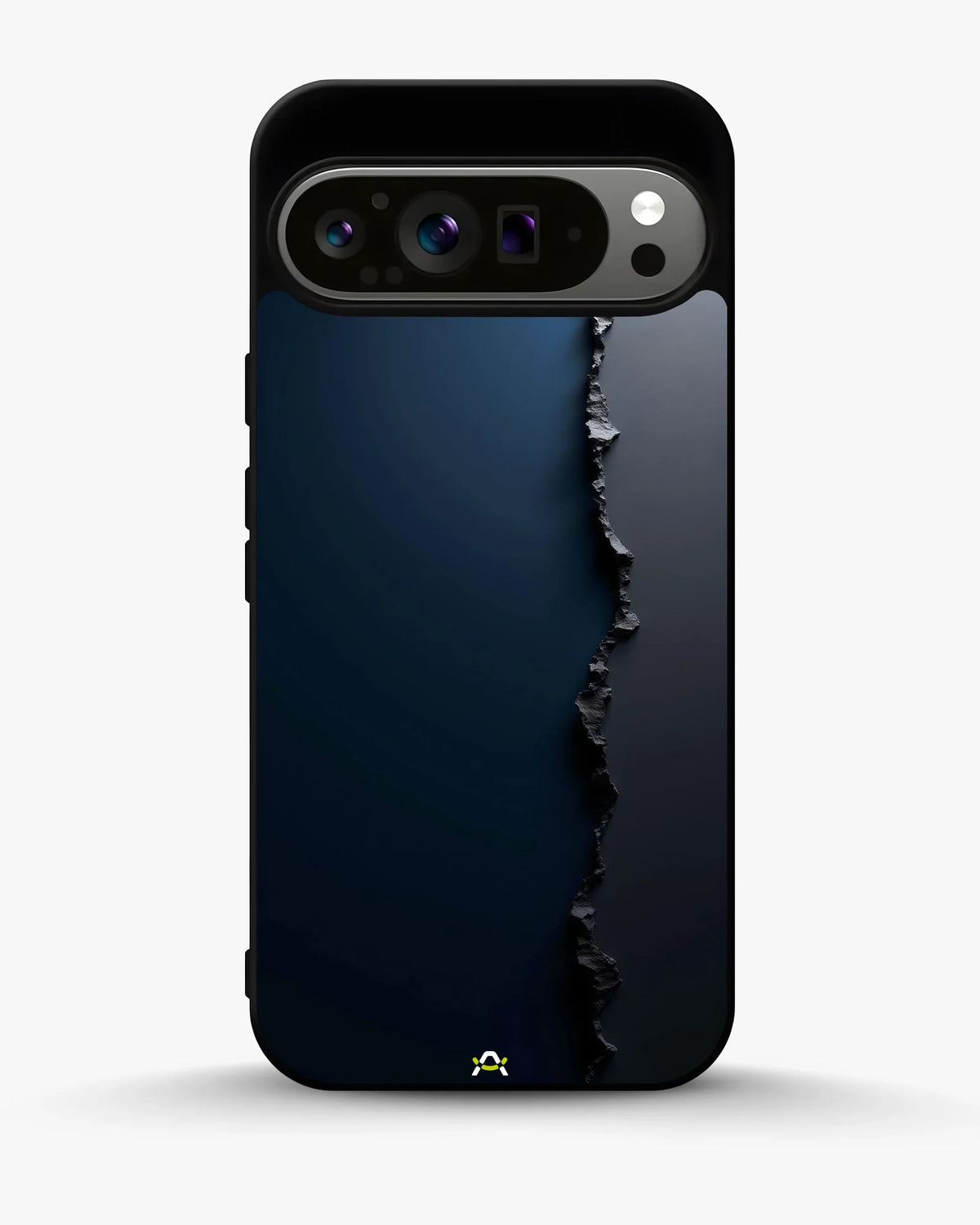 Jagged Line Phone Case - Navy & Charcoal Abstract Print for iPhone, Samsung, Pixel, OnePlus & Vivo