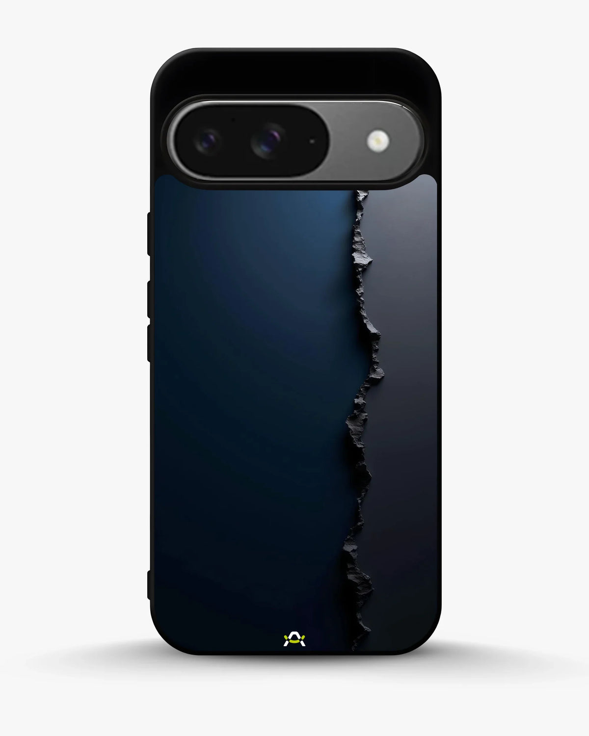 Jagged Line Phone Case - Navy & Charcoal Abstract Print for iPhone, Samsung, Pixel, OnePlus & Vivo