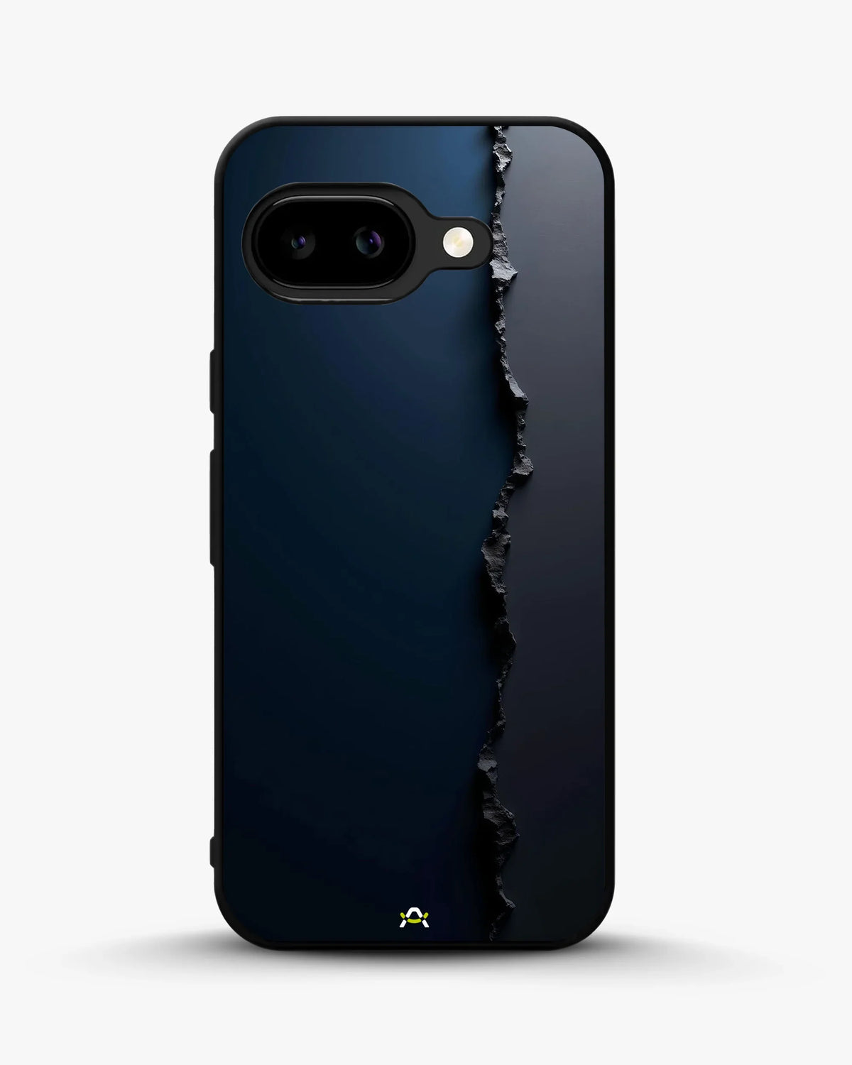 Jagged Line Phone Case - Navy & Charcoal Abstract Print for iPhone, Samsung, Pixel, OnePlus & Vivo