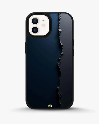 Jagged Line Phone Case - Navy & Charcoal Abstract Print for iPhone, Samsung, Pixel, OnePlus & Vivo