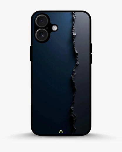Jagged Line Phone Case - Navy & Charcoal Abstract Print for iPhone, Samsung, Pixel, OnePlus & Vivo