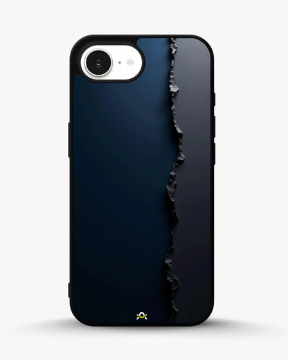 Jagged Line Phone Case - Navy & Charcoal Abstract Print for iPhone, Samsung, Pixel, OnePlus & Vivo