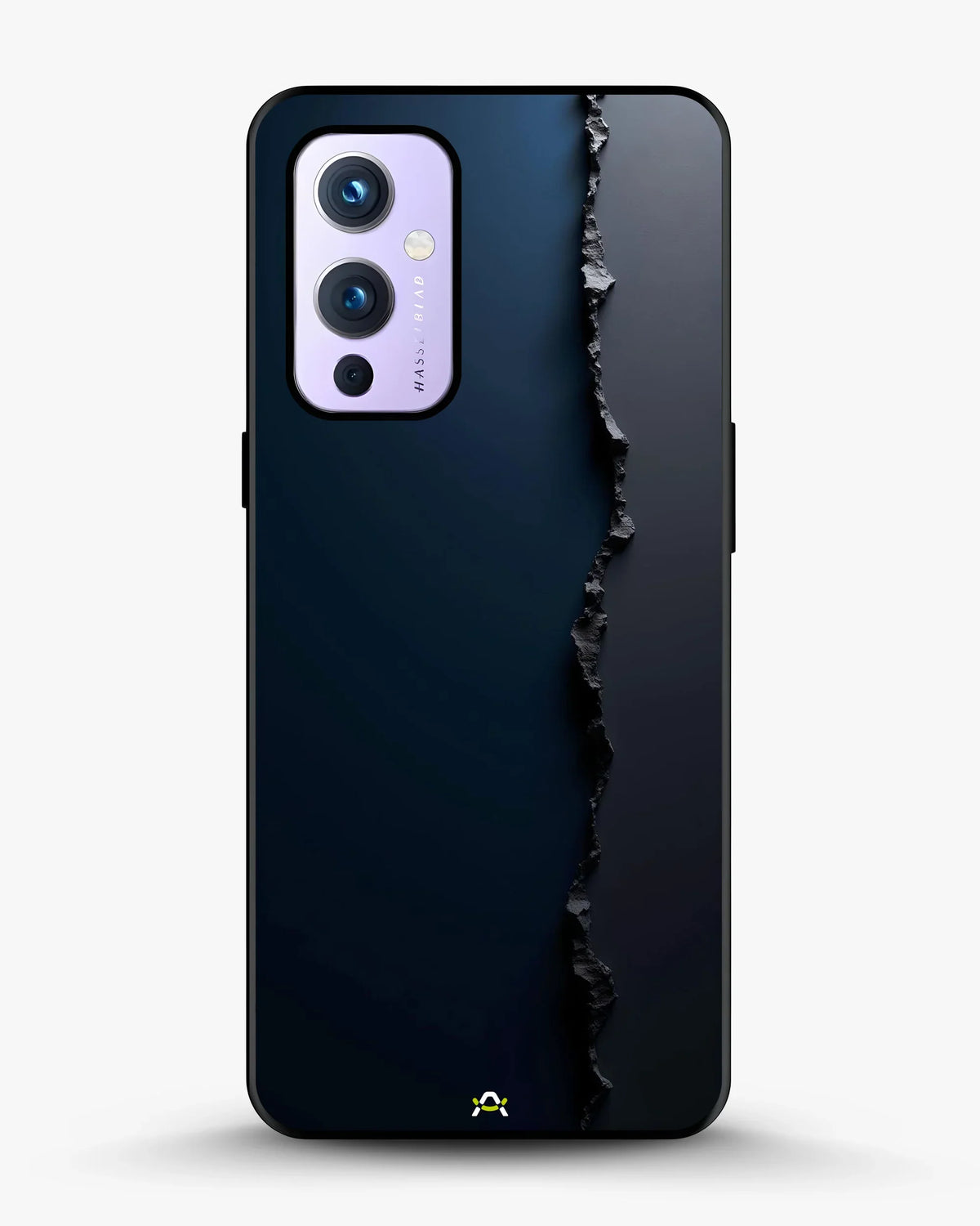 Jagged Line Phone Case - Navy & Charcoal Abstract Print for iPhone, Samsung, Pixel, OnePlus & Vivo