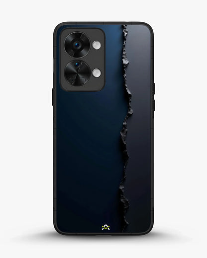 Jagged Line Phone Case - Navy & Charcoal Abstract Print for iPhone, Samsung, Pixel, OnePlus & Vivo