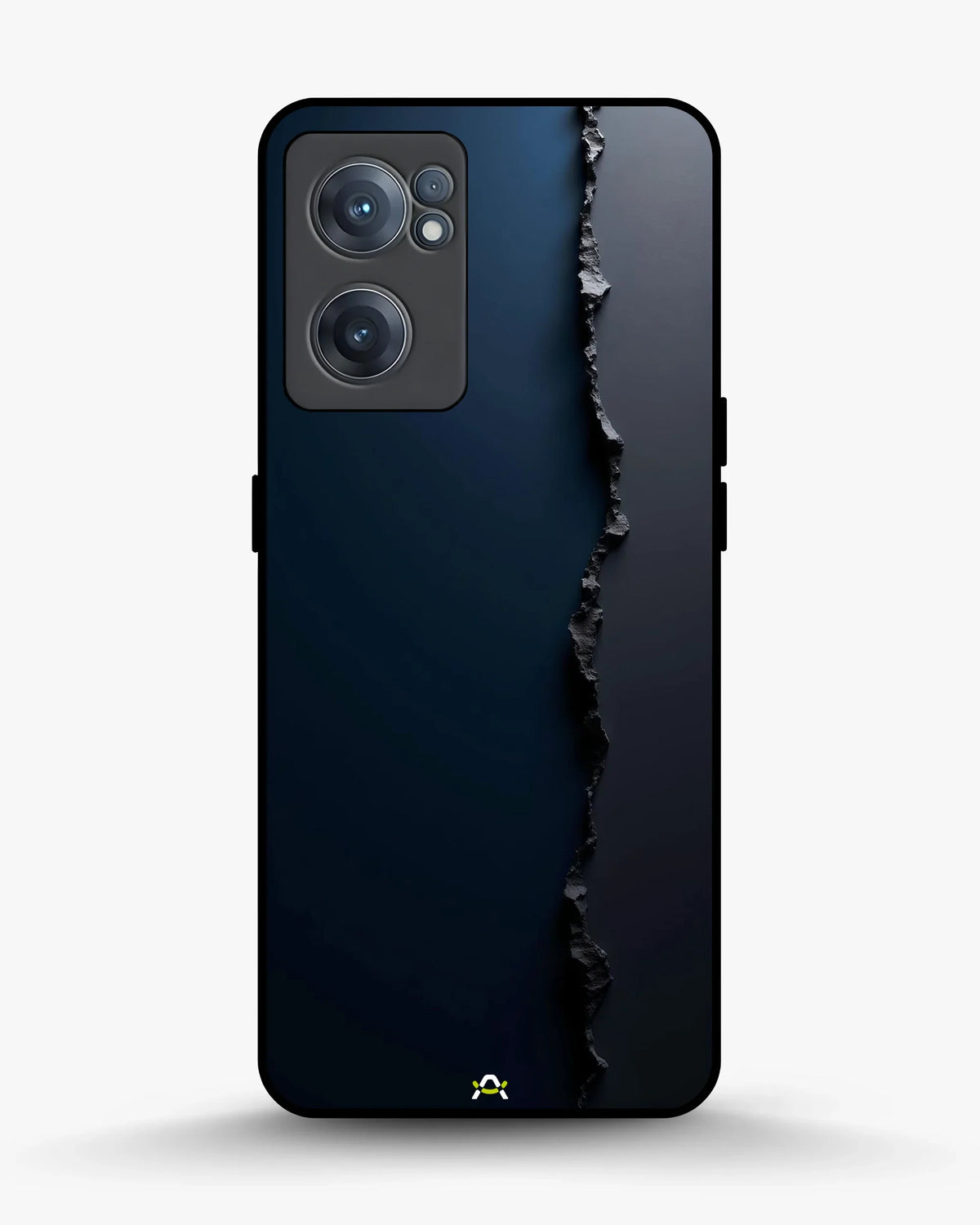 Jagged Line Phone Case - Navy & Charcoal Abstract Print for iPhone, Samsung, Pixel, OnePlus & Vivo