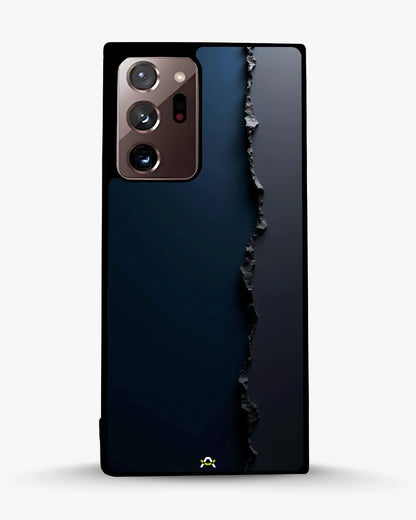 Jagged Line Phone Case - Navy & Charcoal Abstract Print for iPhone, Samsung, Pixel, OnePlus & Vivo