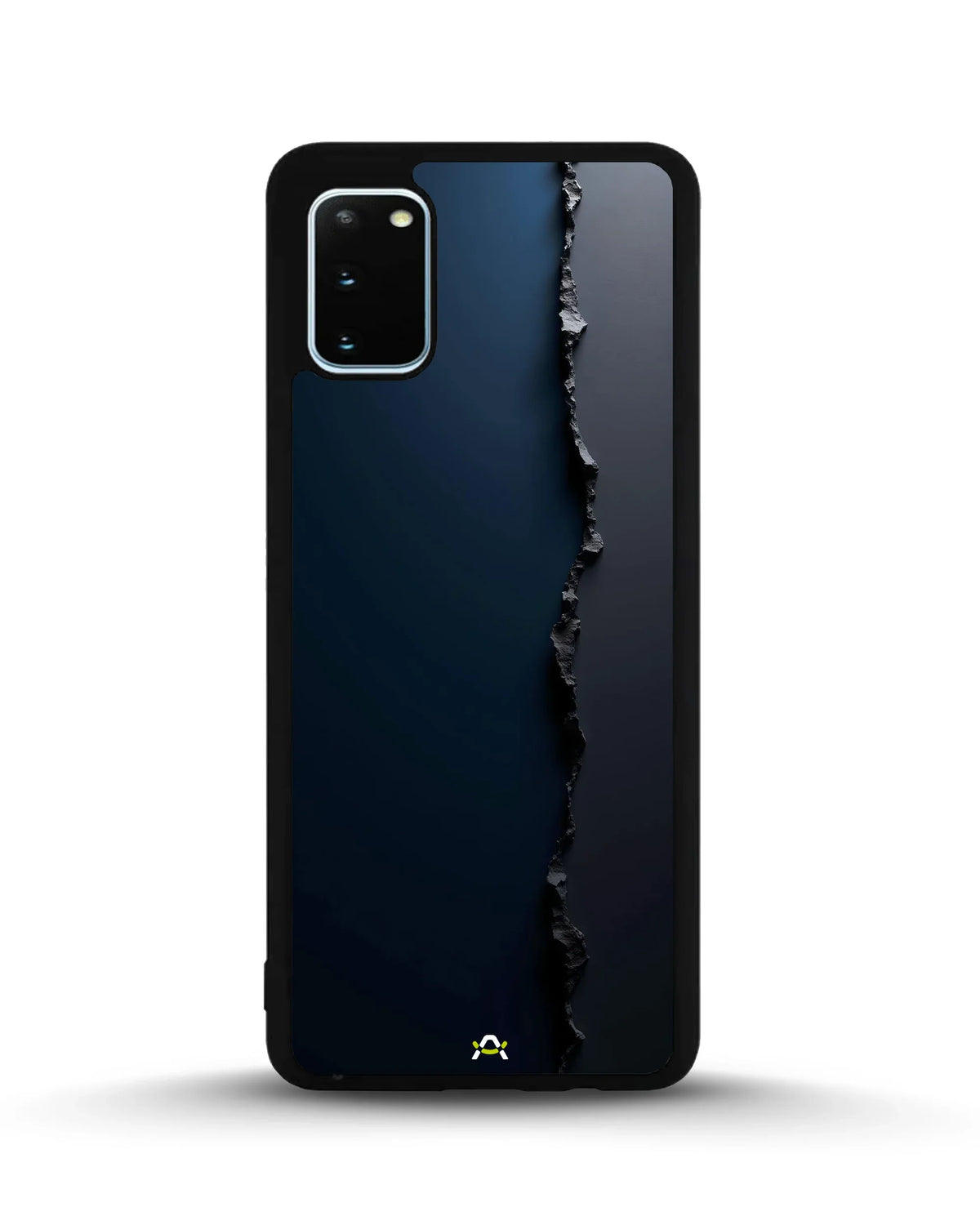 Jagged Line Phone Case - Navy & Charcoal Abstract Print for iPhone, Samsung, Pixel, OnePlus & Vivo
