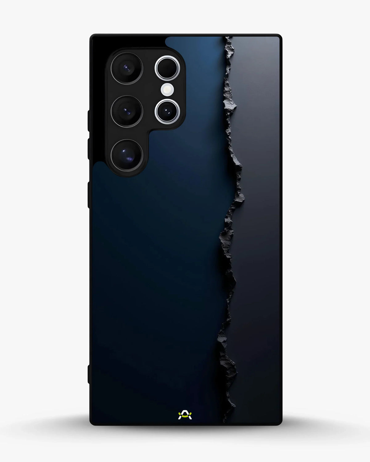 Jagged Line Phone Case - Navy & Charcoal Abstract Print for iPhone, Samsung, Pixel, OnePlus & Vivo