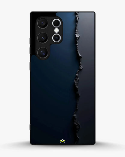 Jagged Line Phone Case - Navy & Charcoal Abstract Print for iPhone, Samsung, Pixel, OnePlus & Vivo