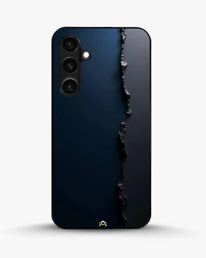 Jagged Line Phone Case - Navy & Charcoal Abstract Print for iPhone, Samsung, Pixel, OnePlus & Vivo