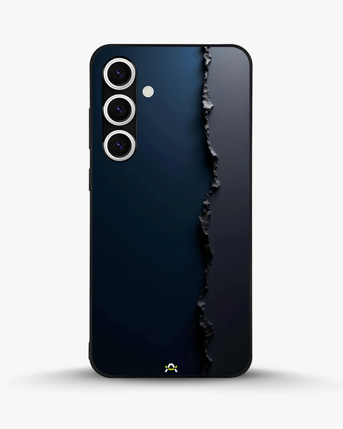 Jagged Line Phone Case - Navy & Charcoal Abstract Print for iPhone, Samsung, Pixel, OnePlus & Vivo