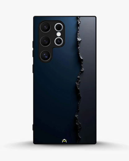 Jagged Line Phone Case - Navy & Charcoal Abstract Print for iPhone, Samsung, Pixel, OnePlus & Vivo