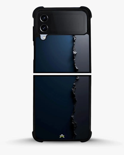 Jagged Line Phone Case - Navy & Charcoal Abstract Print for iPhone, Samsung, Pixel, OnePlus & Vivo
