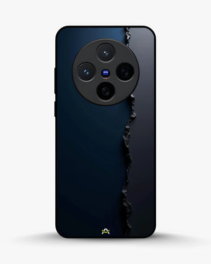 Jagged Line Phone Case - Navy & Charcoal Abstract Print for iPhone, Samsung, Pixel, OnePlus & Vivo