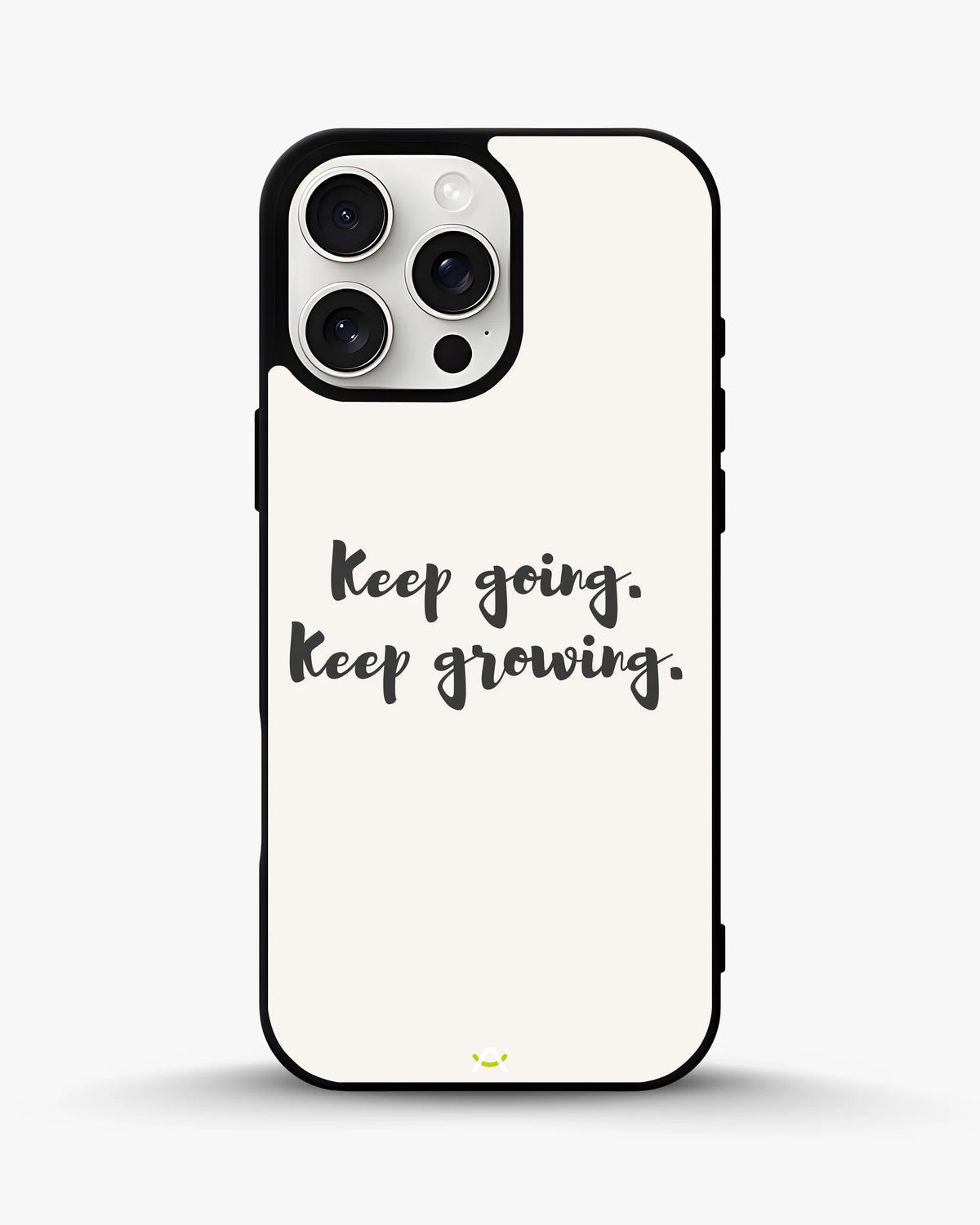 Keep Going Keep Growing Phone Case - Minimal Script Print for iPhone, Samsung, Pixel, OnePlus & Vivo