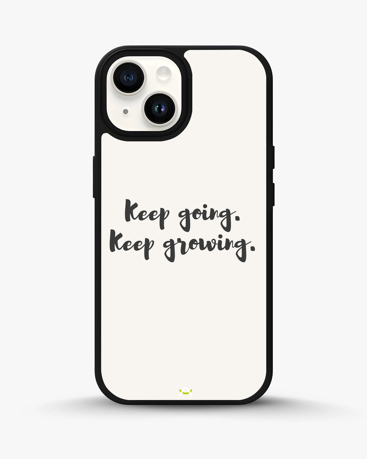Keep Going Keep Growing Phone Case - Minimal Script Print for iPhone, Samsung, Pixel, OnePlus & Vivo