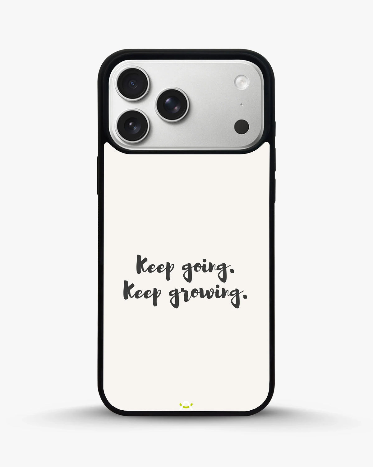 Keep Going Keep Growing Phone Case - Minimal Script Print for iPhone, Samsung, Pixel, OnePlus & Vivo
