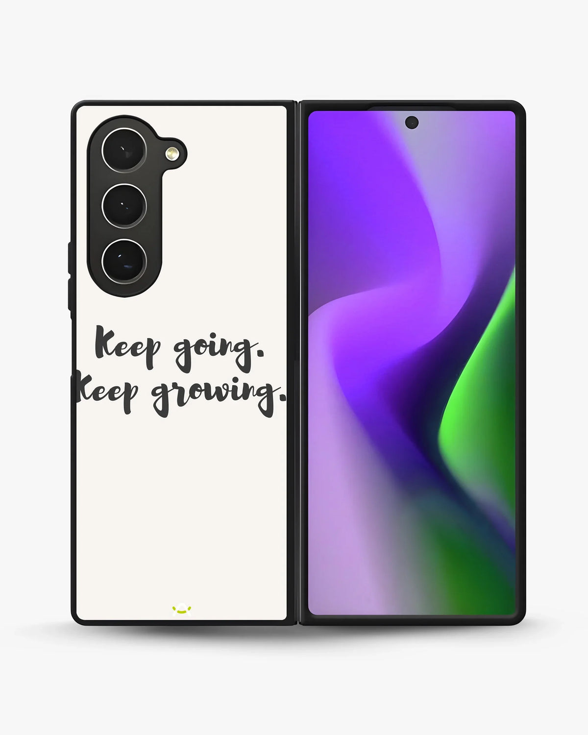 Keep Going Keep Growing Phone Case - Minimal Script Print for iPhone, Samsung, Pixel, OnePlus & Vivo