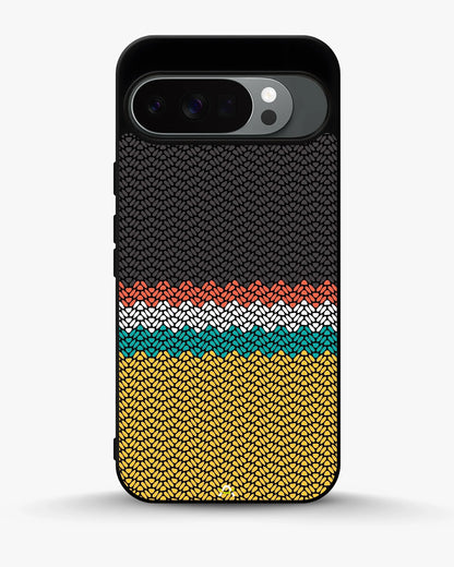 Striped Knit Pattern Phone Case - Multicolor Textile Print for iPhone, Samsung, Pixel, OnePlus & Vivo
