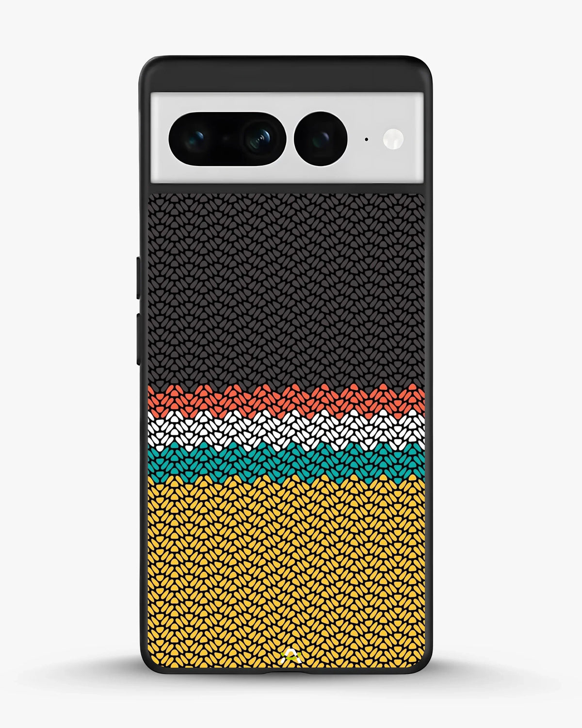 Striped Knit Pattern Phone Case - Multicolor Textile Print for iPhone, Samsung, Pixel, OnePlus & Vivo