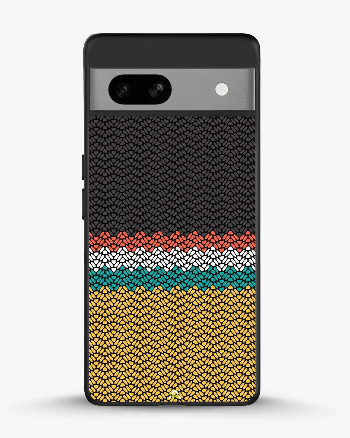 Striped Knit Pattern Phone Case - Multicolor Textile Print for iPhone, Samsung, Pixel, OnePlus & Vivo