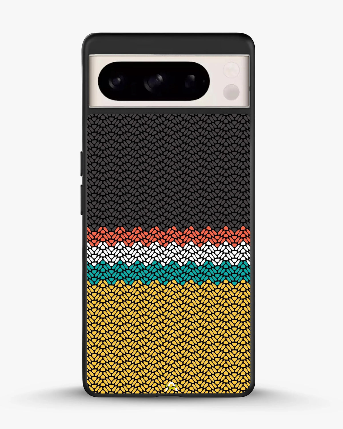 Striped Knit Pattern Phone Case - Multicolor Textile Print for iPhone, Samsung, Pixel, OnePlus & Vivo