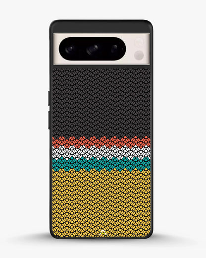 Striped Knit Pattern Phone Case - Multicolor Textile Print for iPhone, Samsung, Pixel, OnePlus & Vivo