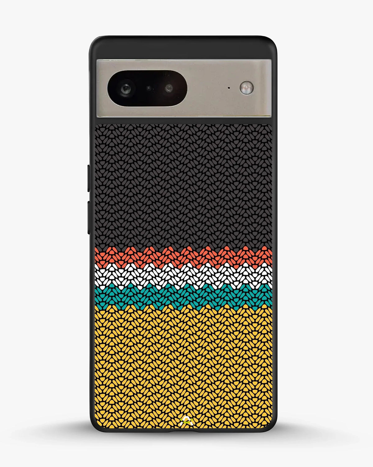 Striped Knit Pattern Phone Case - Multicolor Textile Print for iPhone, Samsung, Pixel, OnePlus & Vivo