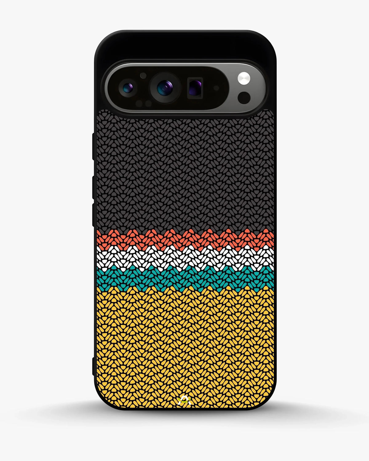 Striped Knit Pattern Phone Case - Multicolor Textile Print for iPhone, Samsung, Pixel, OnePlus & Vivo