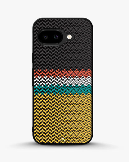 Striped Knit Pattern Phone Case - Multicolor Textile Print for iPhone, Samsung, Pixel, OnePlus & Vivo