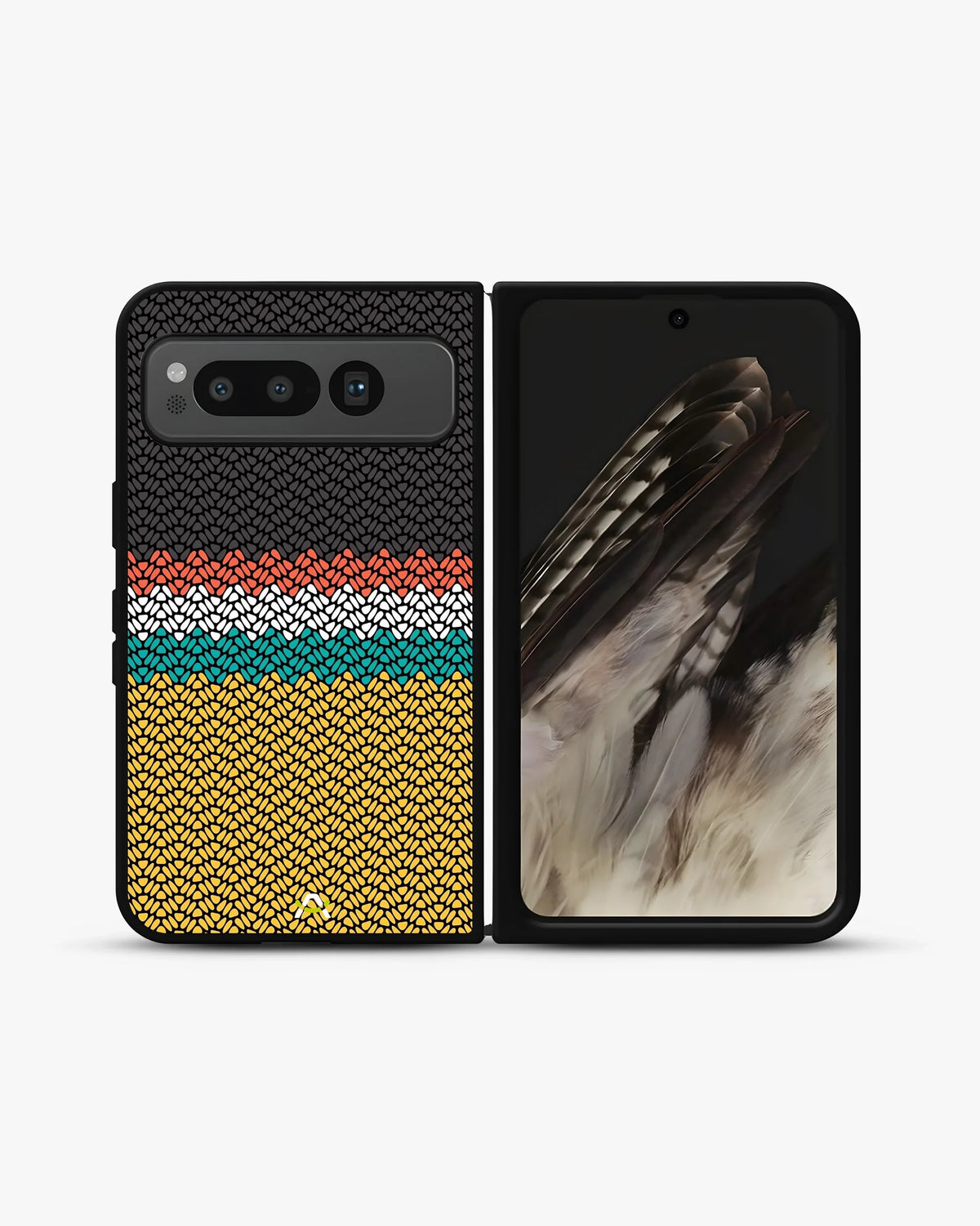 Striped Knit Pattern Phone Case - Multicolor Textile Print for iPhone, Samsung, Pixel, OnePlus & Vivo