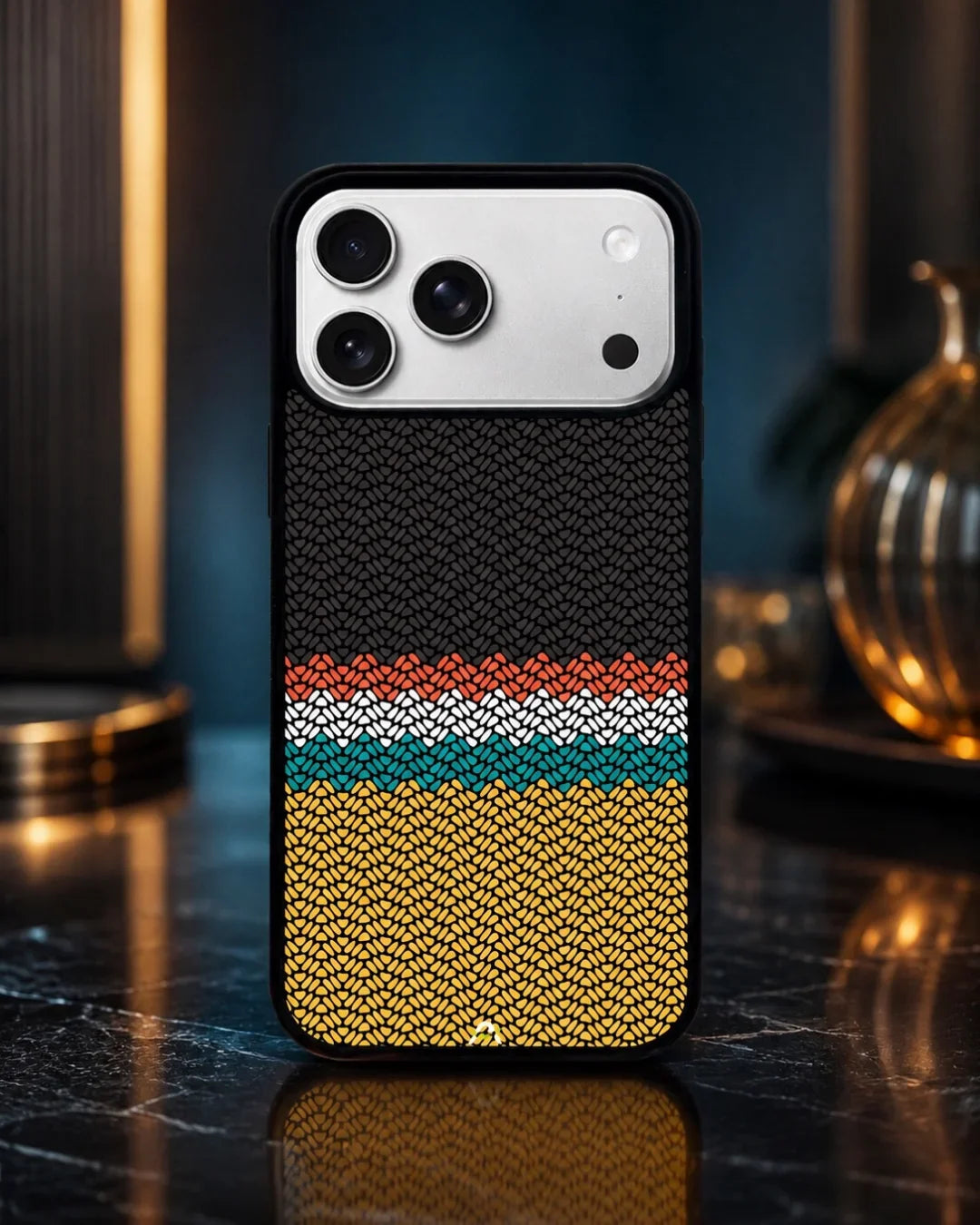 Striped Knit Pattern Phone Case - Multicolor Textile Print for iPhone, Samsung, Pixel, OnePlus & Vivo