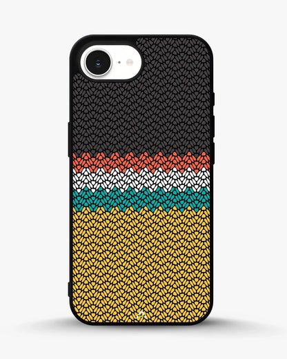 Striped Knit Pattern Phone Case - Multicolor Textile Print for iPhone, Samsung, Pixel, OnePlus & Vivo