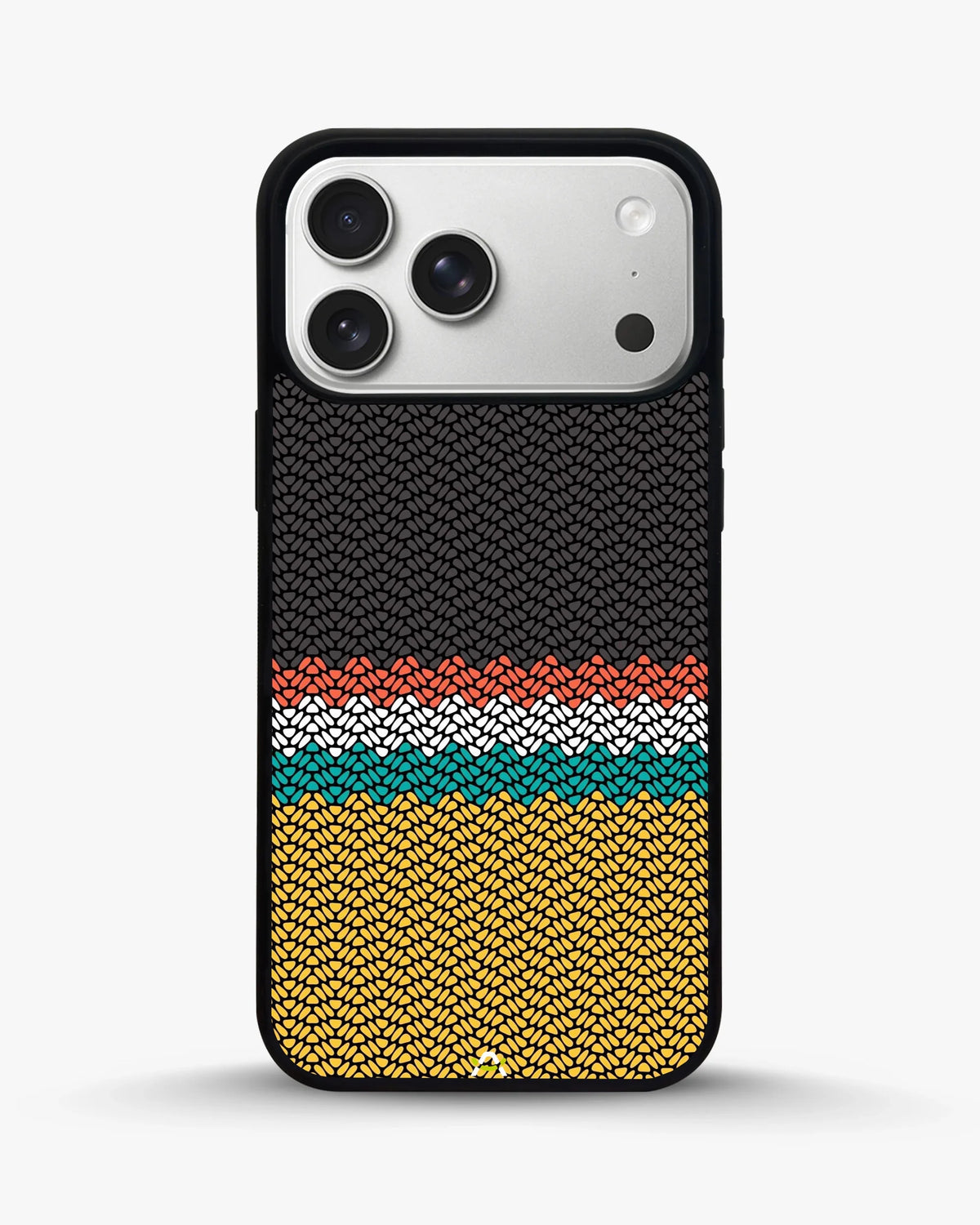 Striped Knit Pattern Phone Case - Multicolor Textile Print for iPhone, Samsung, Pixel, OnePlus & Vivo