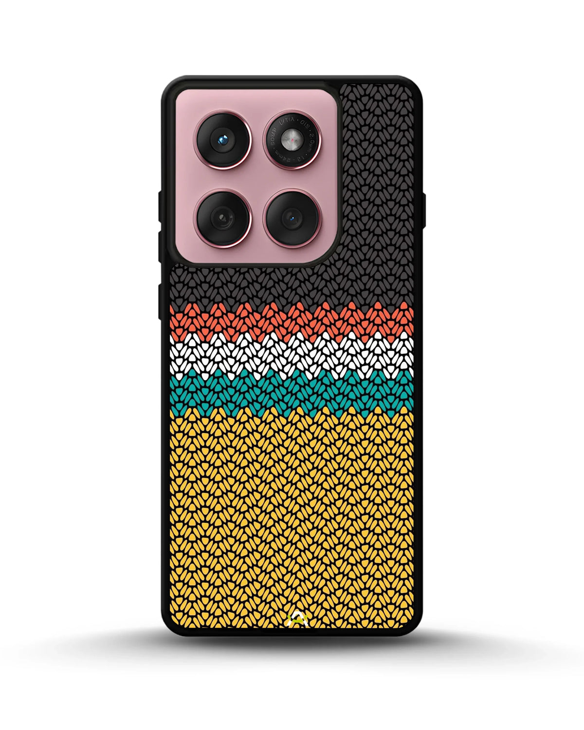 Striped Knit Pattern Phone Case - Multicolor Textile Print for iPhone, Samsung, Pixel, OnePlus & Vivo