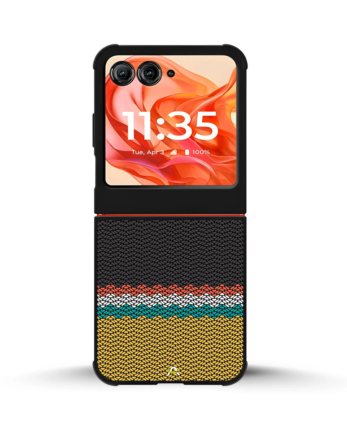 Striped Knit Pattern Phone Case - Multicolor Textile Print for iPhone, Samsung, Pixel, OnePlus & Vivo