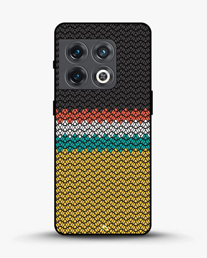 Striped Knit Pattern Phone Case - Multicolor Textile Print for iPhone, Samsung, Pixel, OnePlus & Vivo