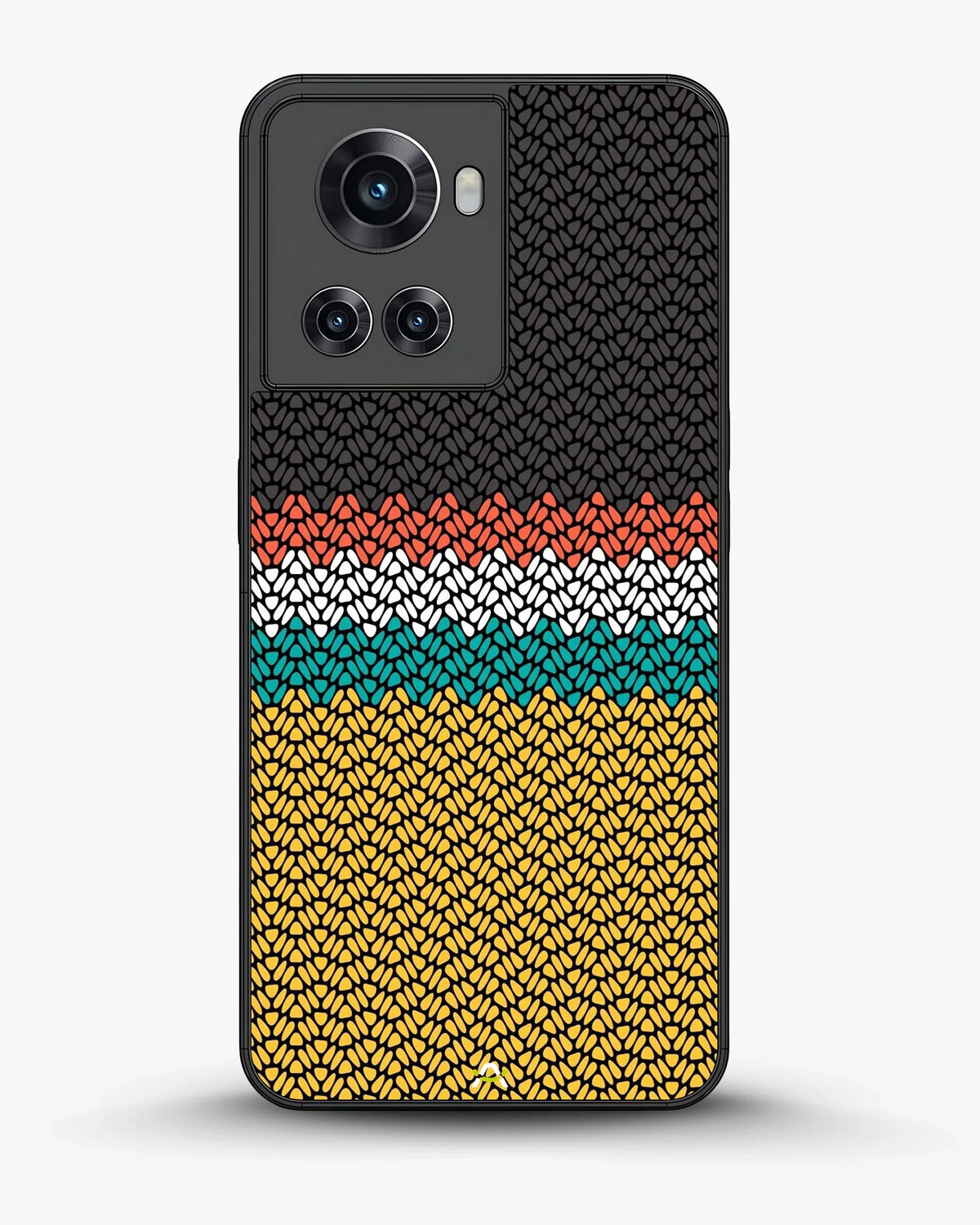 Striped Knit Pattern Phone Case - Multicolor Textile Print for iPhone, Samsung, Pixel, OnePlus & Vivo