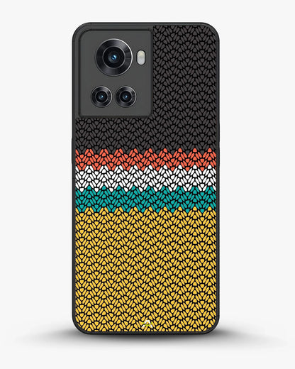 Striped Knit Pattern Phone Case - Multicolor Textile Print for iPhone, Samsung, Pixel, OnePlus & Vivo