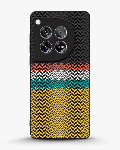 Striped Knit Pattern Phone Case - Multicolor Textile Print for iPhone, Samsung, Pixel, OnePlus & Vivo