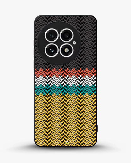 Striped Knit Pattern Phone Case - Multicolor Textile Print for iPhone, Samsung, Pixel, OnePlus & Vivo