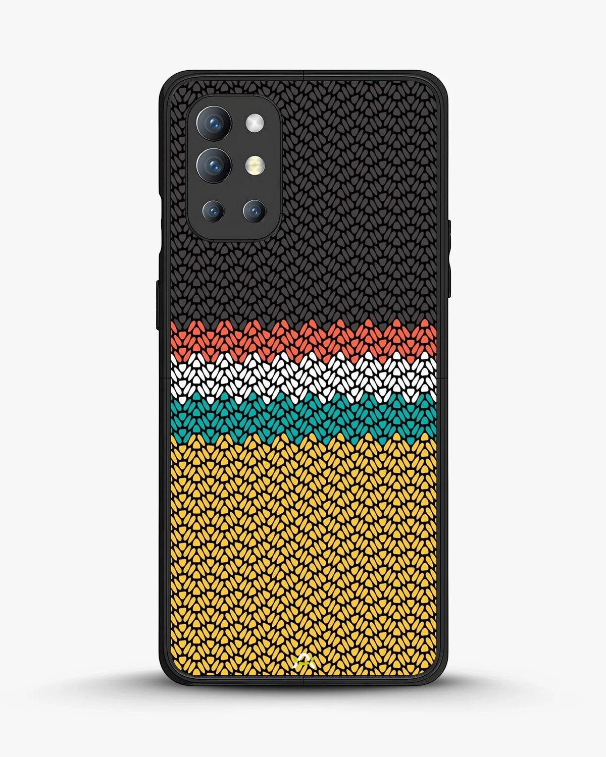 Striped Knit Pattern Phone Case - Multicolor Textile Print for iPhone, Samsung, Pixel, OnePlus & Vivo