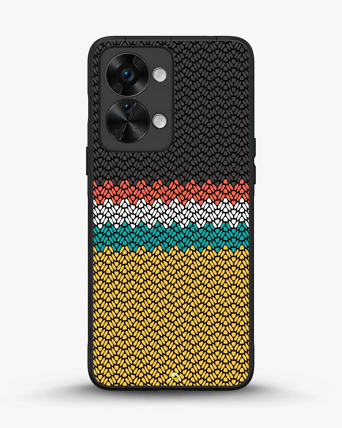 Striped Knit Pattern Phone Case - Multicolor Textile Print for iPhone, Samsung, Pixel, OnePlus & Vivo