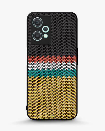 Striped Knit Pattern Phone Case - Multicolor Textile Print for iPhone, Samsung, Pixel, OnePlus & Vivo