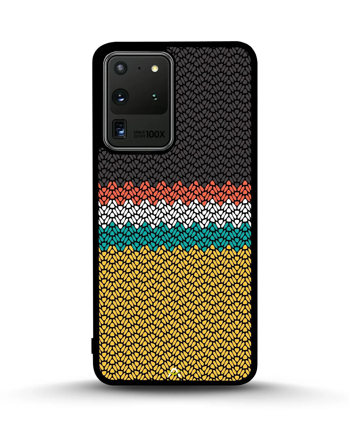 Striped Knit Pattern Phone Case - Multicolor Textile Print for iPhone, Samsung, Pixel, OnePlus & Vivo